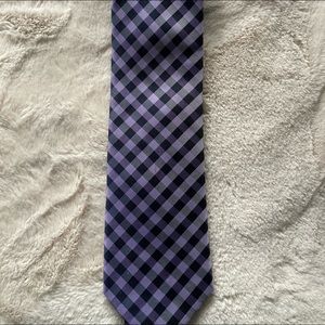 Mens purple and black tie